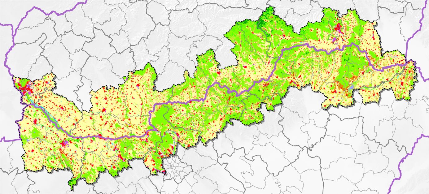 Az IPP és a Lechner Tudásközpont együttműködésével készült magyar-szlovák határ menti területi tanulmány részlete